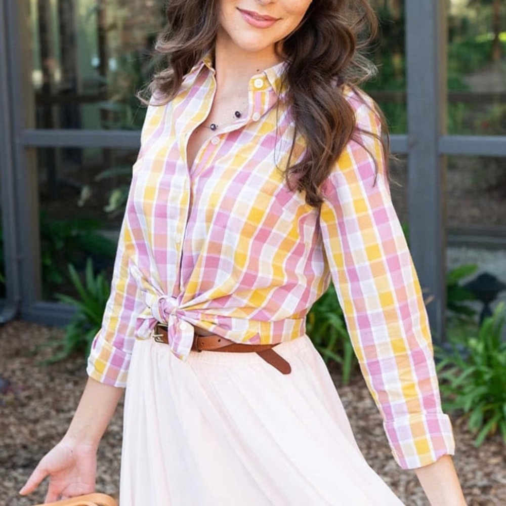 Evy’s Tree “Amy” Shirt in Spring Plaid S
